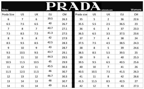 prada size chart men|prada shoe size chart.